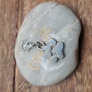 Pawprint charm pendant pet lover